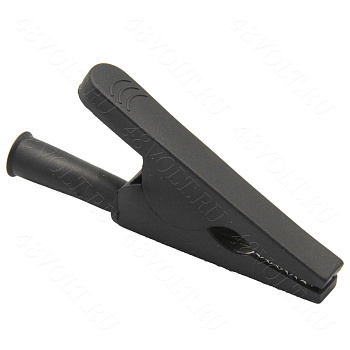 Зажим крокодил 30A 20mm черный